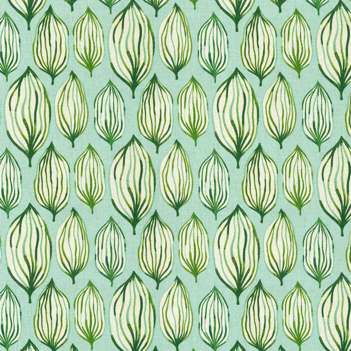Tropical Leaf Verte 681400 by Waverly Fabric - 100%Cotton USA 51000 Horizontal: 9 and Vertical: 6.75 54 - Fabric Carolina -