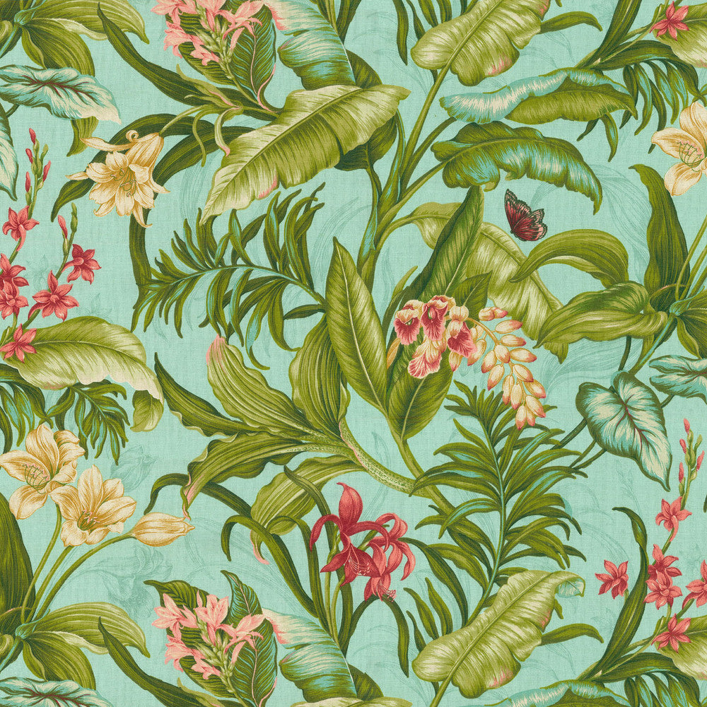 Wailea Coast In Bloom 681420 by Waverly Fabric - 100%Cotton USA 51000 Horizontal: 25.25 and Vertical: 27 54 - Fabric Carolina -