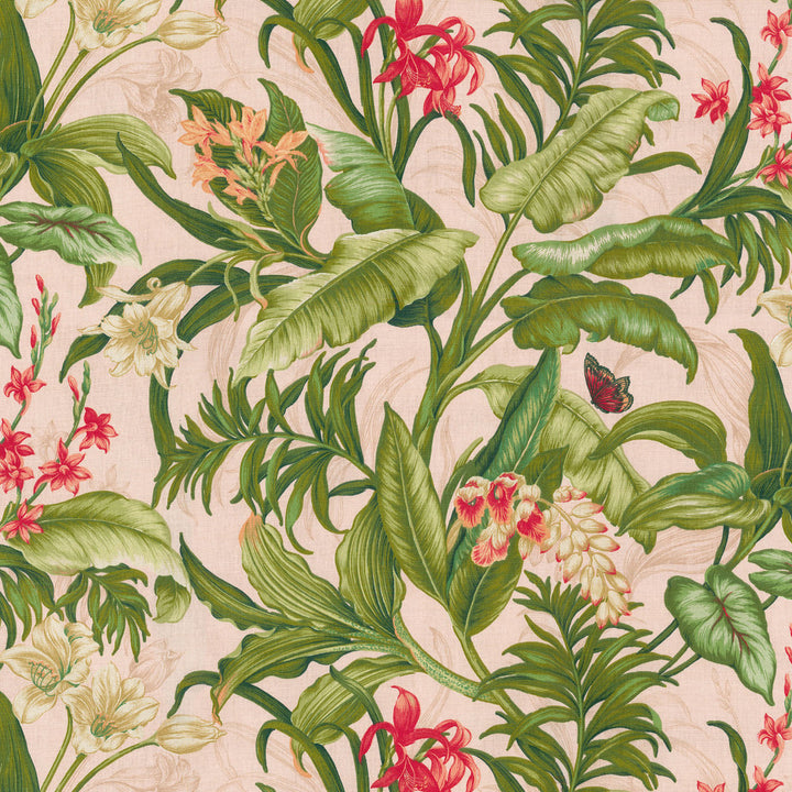 Wailea Coast Hibiscus 681422 by Waverly Fabric TROPIC LIKE IT'S HOT 100% Cotton U.S.A. Wyzenbeek 51,000 Horizontal: 27.00" and Vertical: 25.25" 54" - Fabric Carolina -