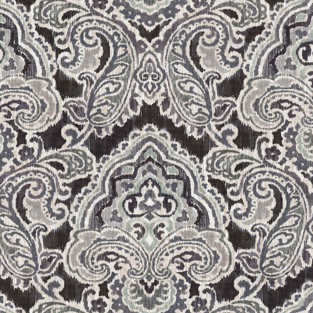 Artesanias Ikat Graphite 681431 by Waverly Fabric - 100%Cotton CHINA 51000 Horizontal: 25.25 and Vertical: 13.5 54 - Fabric Carolina -