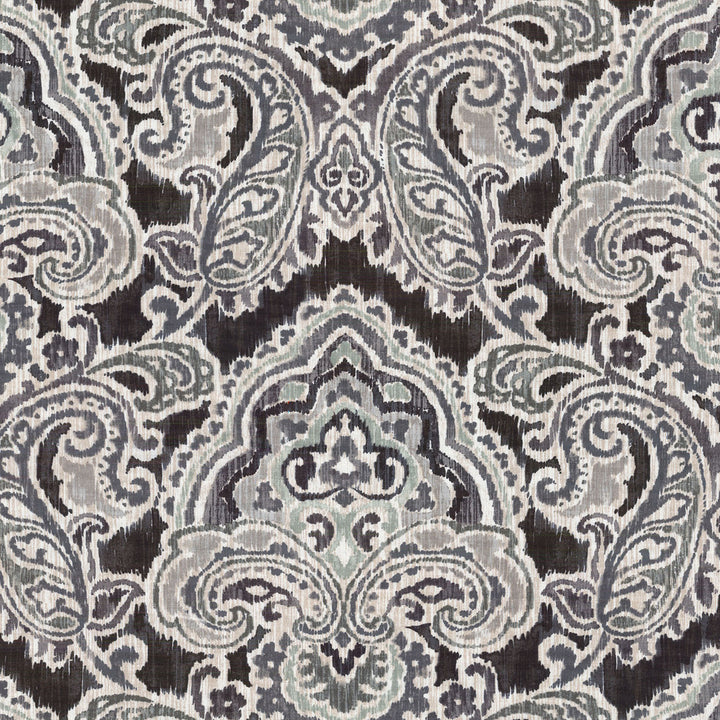 Artesanias Ikat Graphite 681431 by Waverly Fabric - 100%Cotton CHINA 51000 Horizontal: 25.25 and Vertical: 13.5 54 - Fabric Carolina -