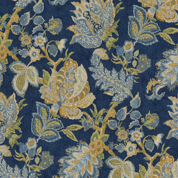Brompton Porcelain 681440 by Waverly Fabric ROYAL PARK 100% Linen KOREA Wyzenbeek 12,000 Horizontal: 13.50" and Vertical: 27.00" 54" - Fabric Carolina -