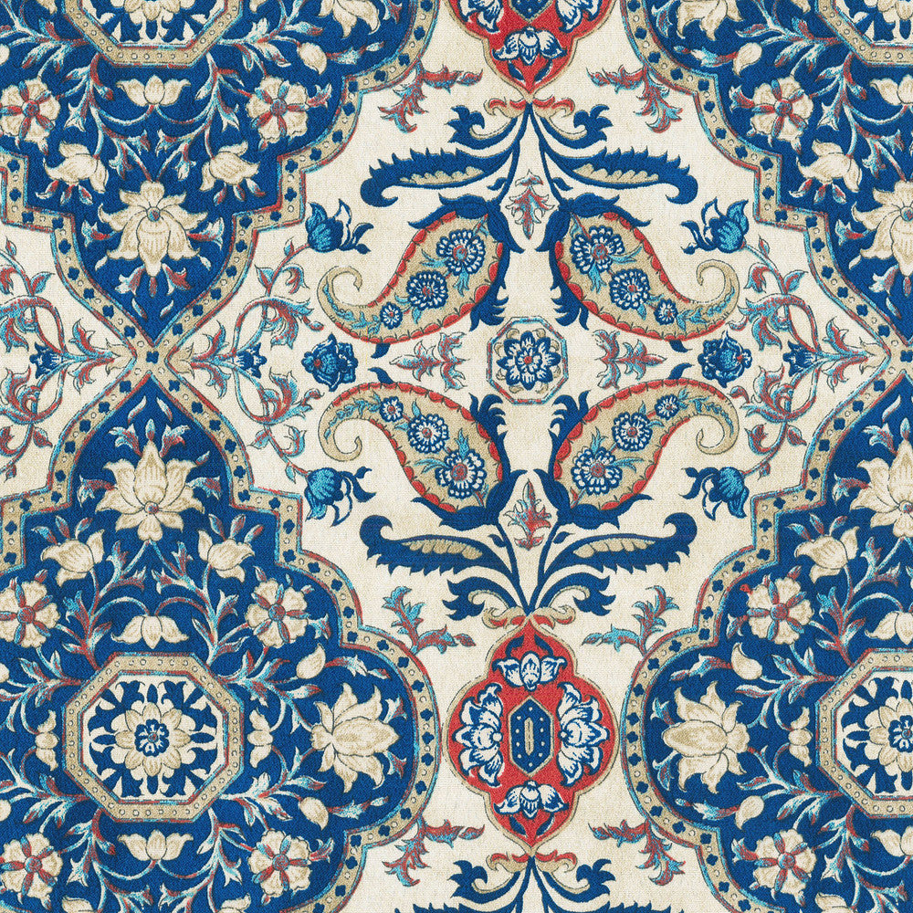 Sns Castille Baltic 681491 by Waverly Fabric OUTDOOR JUNE '18 100% Spun Polyester U.S.A. Wyzenbeek 51,000 Horizontal: 13.50" and Vertical: 27.00" 54" - Fabric Carolina -