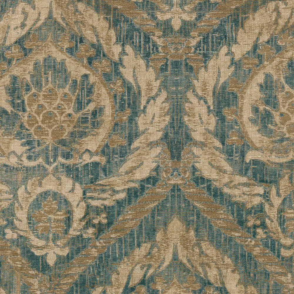 French Quarter Peacock 681602 by Waverly Fabric - 100%Cotton PERU 15000 Horizontal: 27 and Vertical: 13.5 54 - Fabric Carolina -