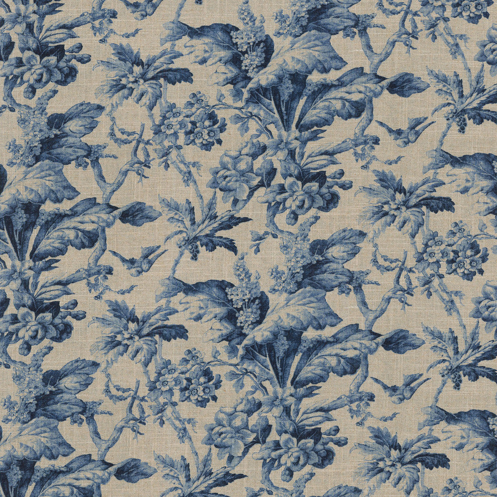 Southern Belle Midnight 681640 by Waverly Fabric - Base:55%Linen 45%Rayon CHINA 24000 Horizontal: 13.5 and Vertical: 13.5 54 - Fabric Carolina -