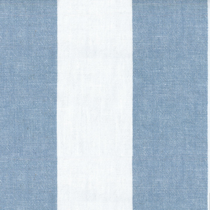 SARONA STRIPE CHAMBRAY 681720 by Waverly Fabric - 100% Spun Polyester 30000 Horizontal: 0 and Vertical: 9.25 54 - Fabric Carolina -