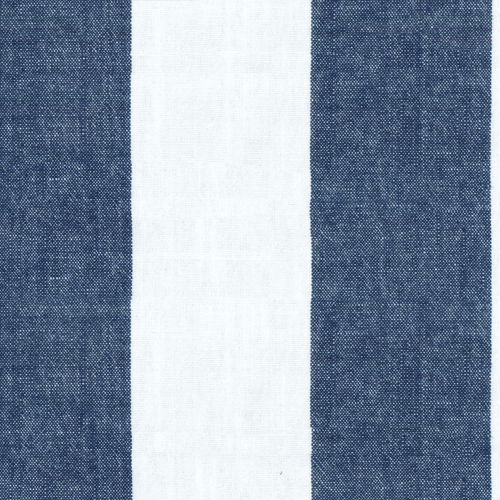SARONA STRIPE MARINE 681721 by Waverly Fabric - 100% COTTON 30000 Horizontal: 0 and Vertical: 9.25 54 - Fabric Carolina -