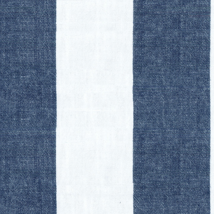 SARONA STRIPE MARINE 681721 by Waverly Fabric - 100% COTTON 30000 Horizontal: 0 and Vertical: 9.25 54 - Fabric Carolina -