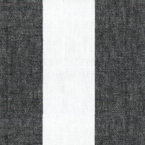 Sarona Stripe Domino 681722 by Waverly Fabric