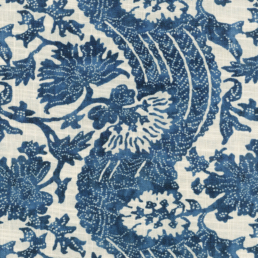 Brevard Midnight 681730 by Waverly Fabric - 75%Cotton 25%Linen PAKISTAN 18000 Horizontal: 13.5 and Vertical: 13.5 54 - Fabric Carolina -