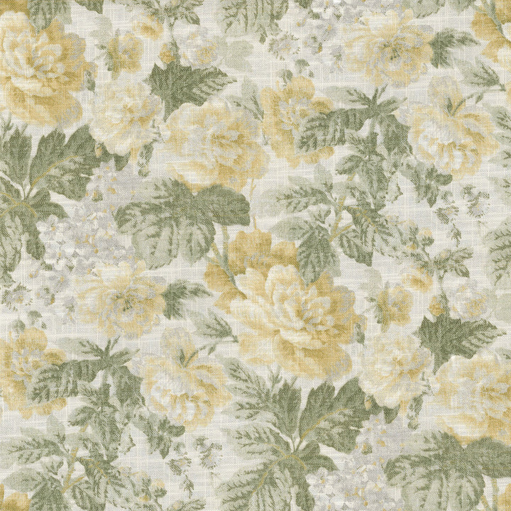 Beatrice Endive 681850 by Waverly Fabric - 75% Cotton 25% Linen PAKISTAN 30000 Horizontal: 13.5 and Vertical: 25.25 54 - Fabric Carolina -