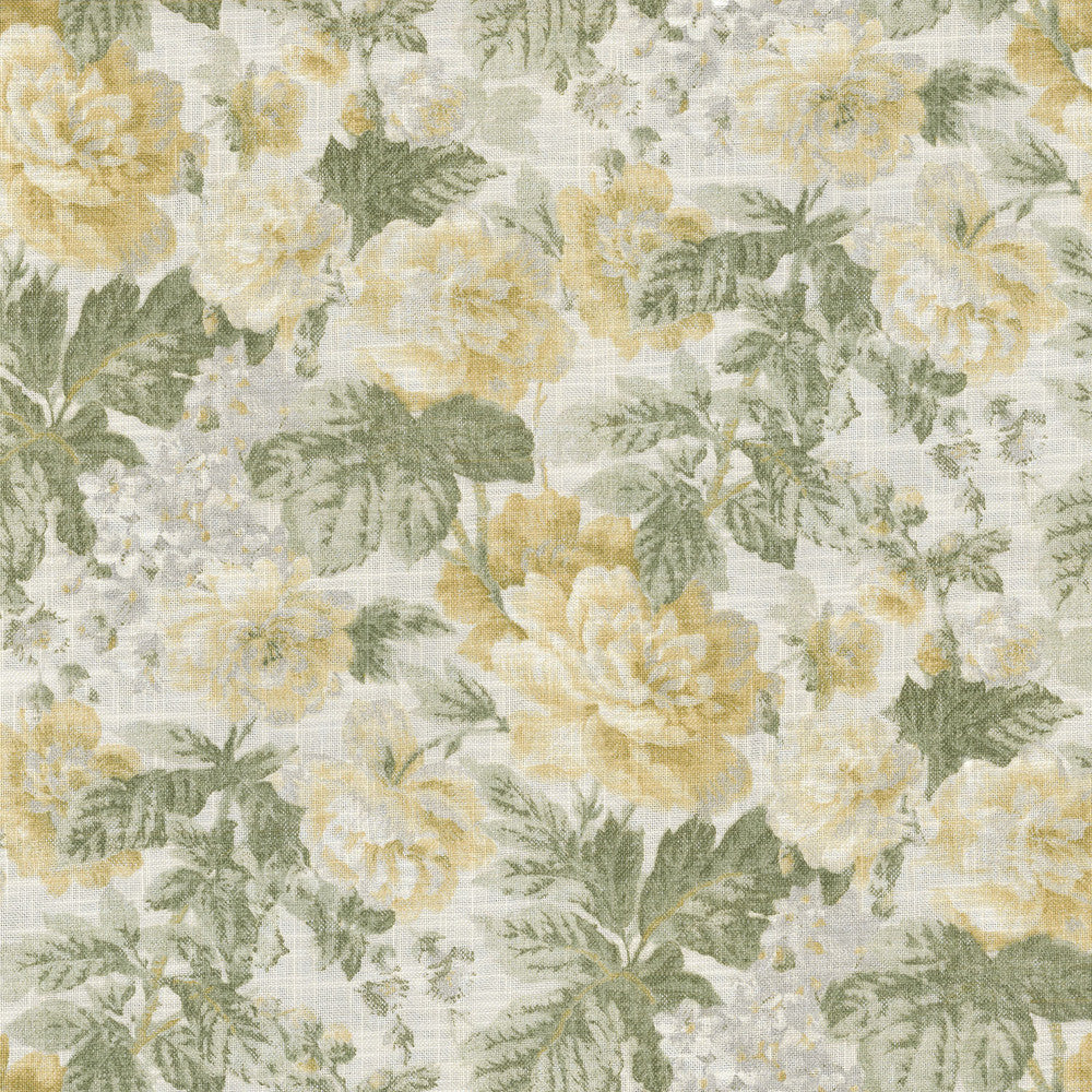 Beatrice Endive 681850 by Waverly Fabric - 75%Cotton 25%Linen Pakistan 30000 Horizontal: 25.25 and Vertical: 13.5 54 - Fabric Carolina -