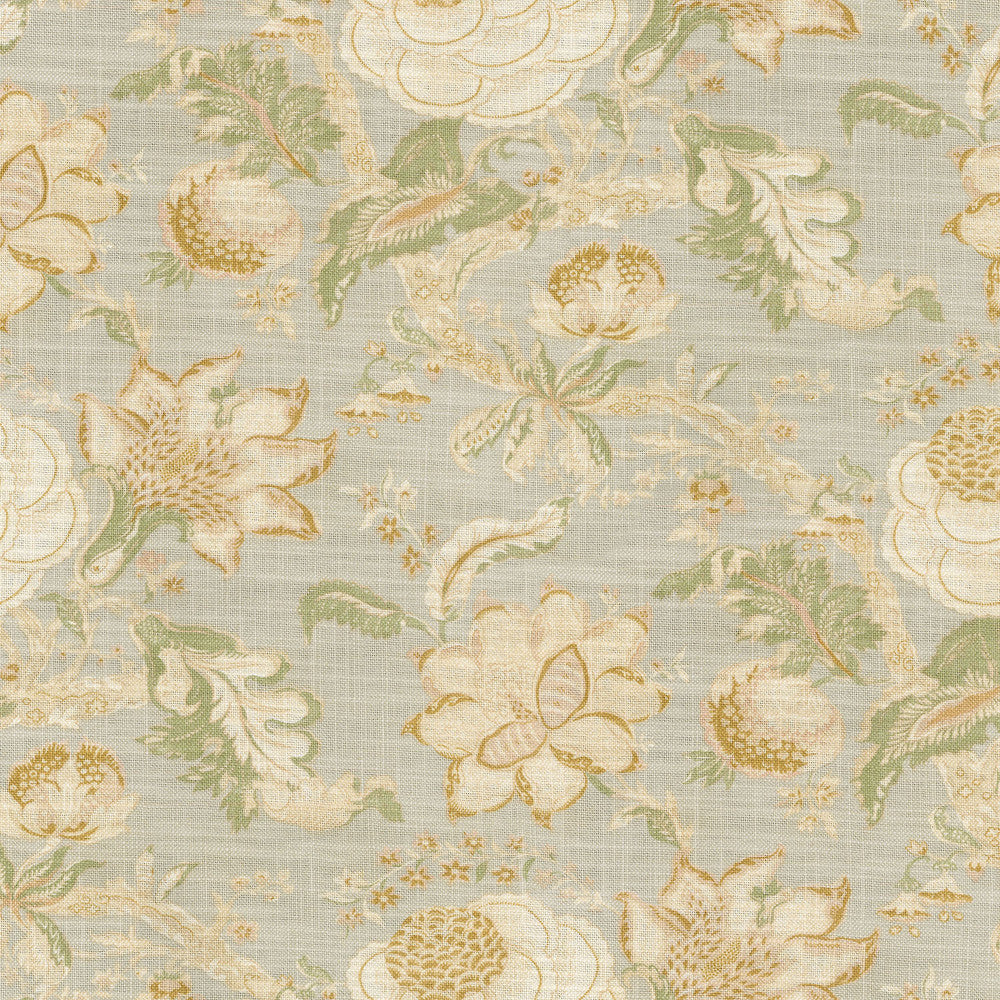 Hazel Endive 681870 by Waverly Fabric COMFORTABLY CHIC 75% Cotton 25% Linen PAKISTAN Wyzenbeek 30,000 Horizontal: 13.50" and Vertical: 25.25" 54" - Fabric Carolina -
