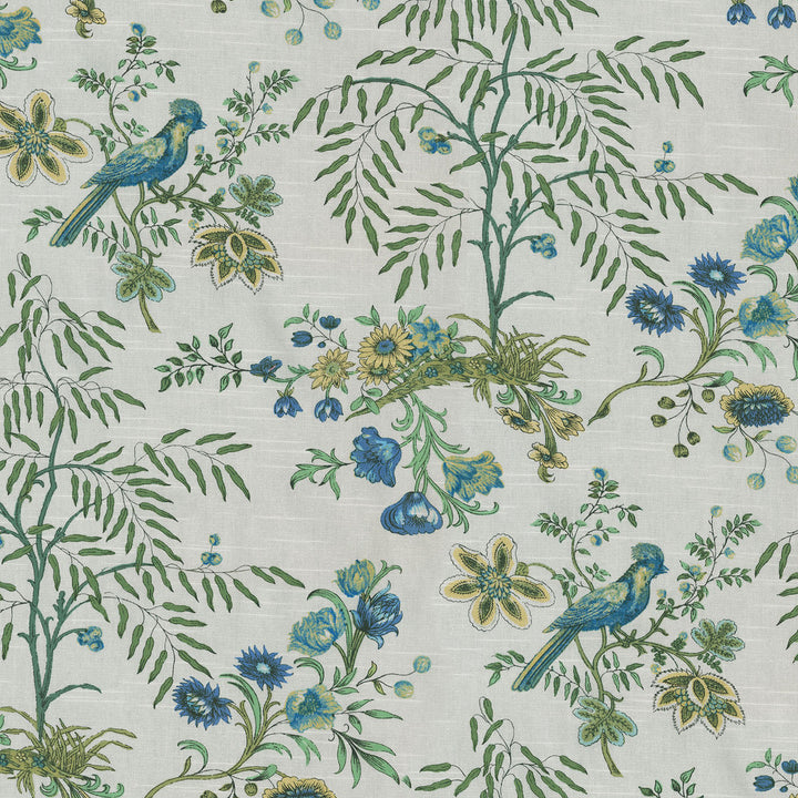 Above The Treetops Prussian 681892 by Waverly Fabric - 100% Cotton China 39000 Horizontal: 13.5 and Vertical: 27 54 - Fabric Carolina -