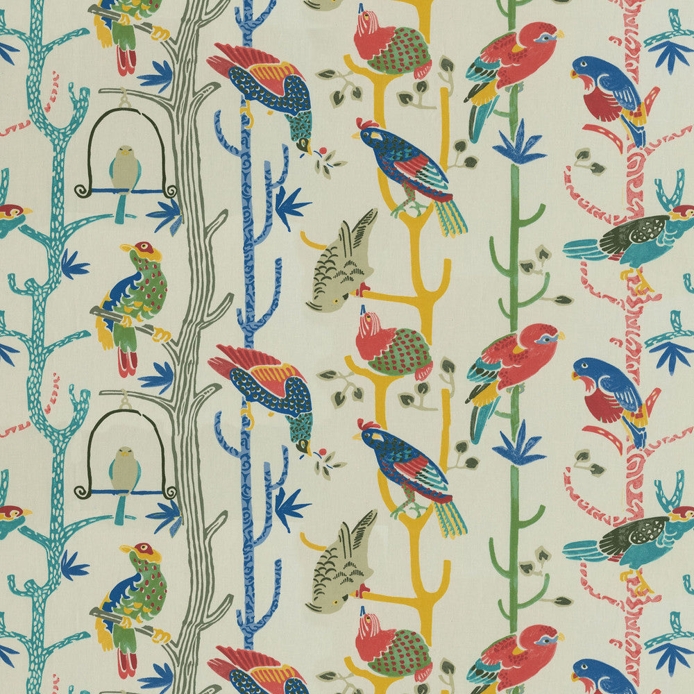 Birdhouse Chatter Prism 681910 by Waverly Fabric - 100% Cotton Pakistan 51000 Horizontal: 27 and Vertical: 13.5 54 - Fabric Carolina -