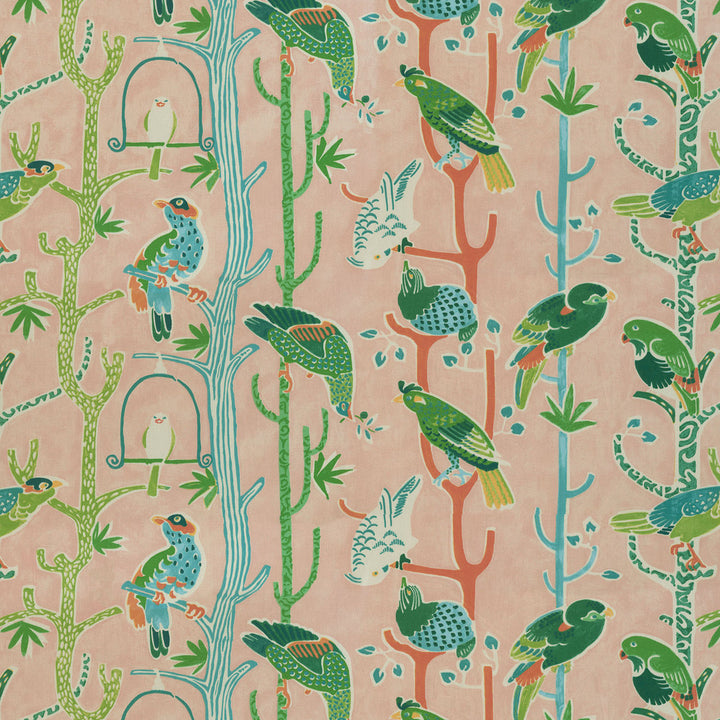 Birdhouse Chatter Peony 681911 by Waverly Fabric - 65% Polyester 20% Acrylic 15% Linen Pakistan 51000 Horizontal: 27 and Vertical: 13.5 54 - Fabric Carolina -