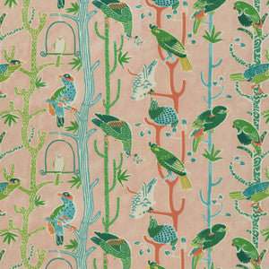 Birdhouse Chatter Peony 681911 by Waverly Fabric