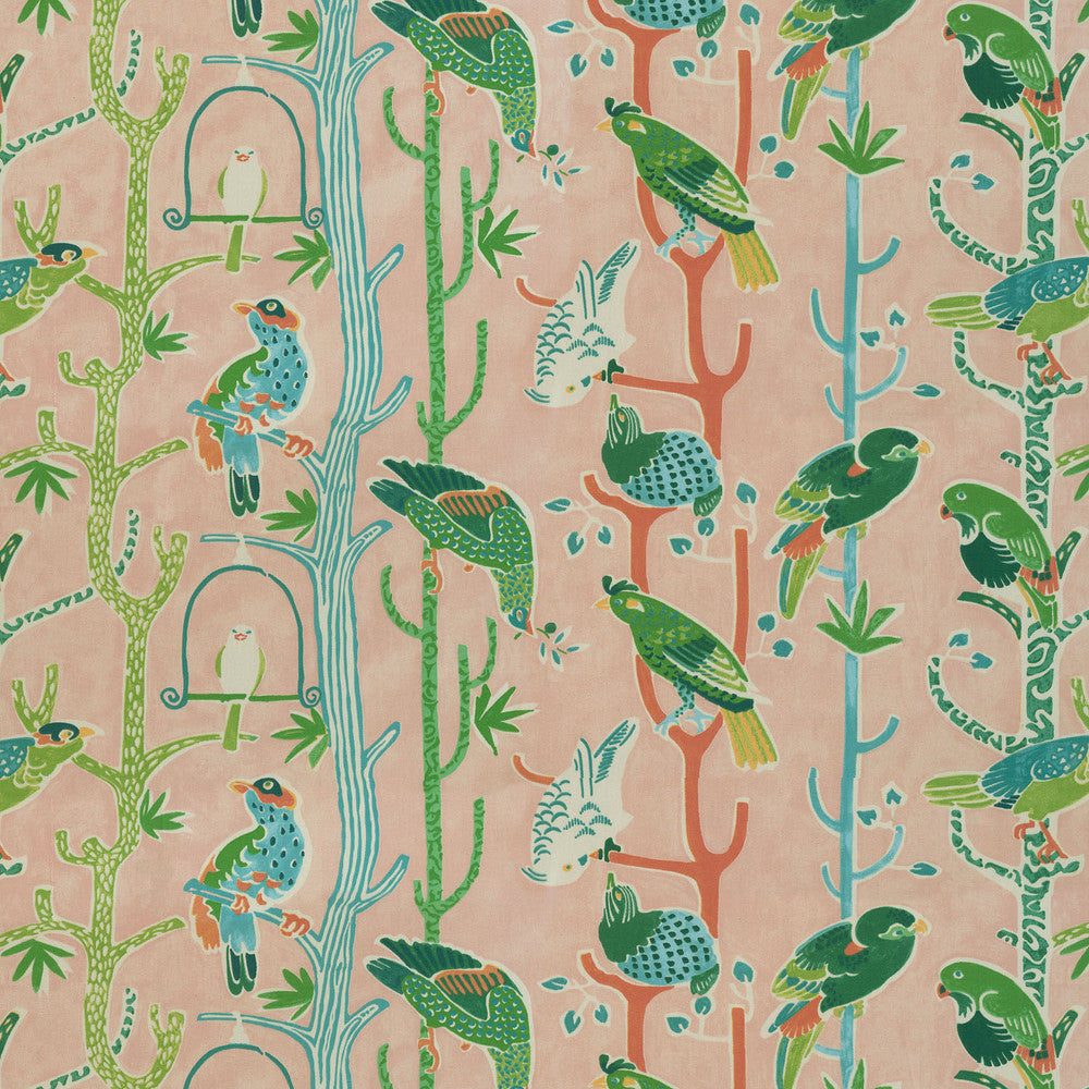 Birdhouse Chatter Peony 681911 by Waverly Fabric - 100%Cotton PAKISTAN 51000 Horizontal: 27 and Vertical: 13.5 54 - Fabric Carolina -