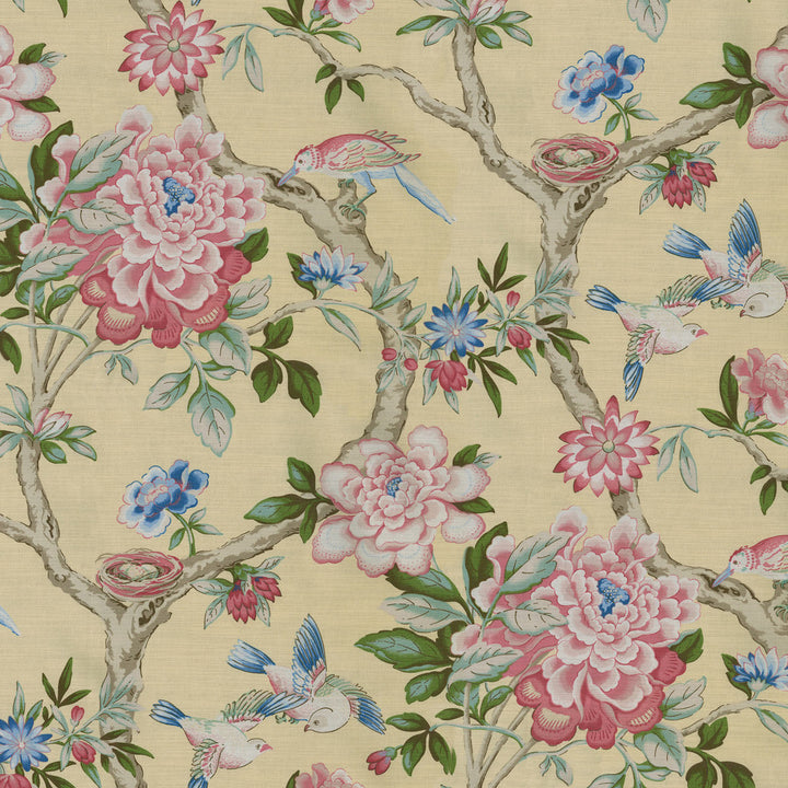 Mudan Lemon 681951 by Waverly Fabric - 100% Polyester Peru 18000 Horizontal: 13.5 and Vertical: 27 54 - Fabric Carolina -