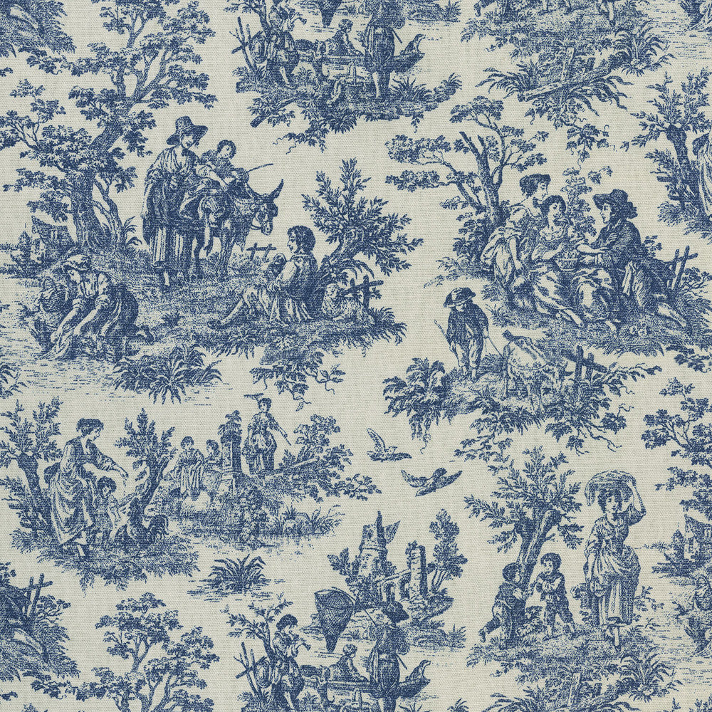 Rustic Life Indigo 682040 by Waverly Fabric - 100%Cotton U.S.A. 51000 Horizontal: 13.5 and Vertical: 13.5 54 - Fabric Carolina -
