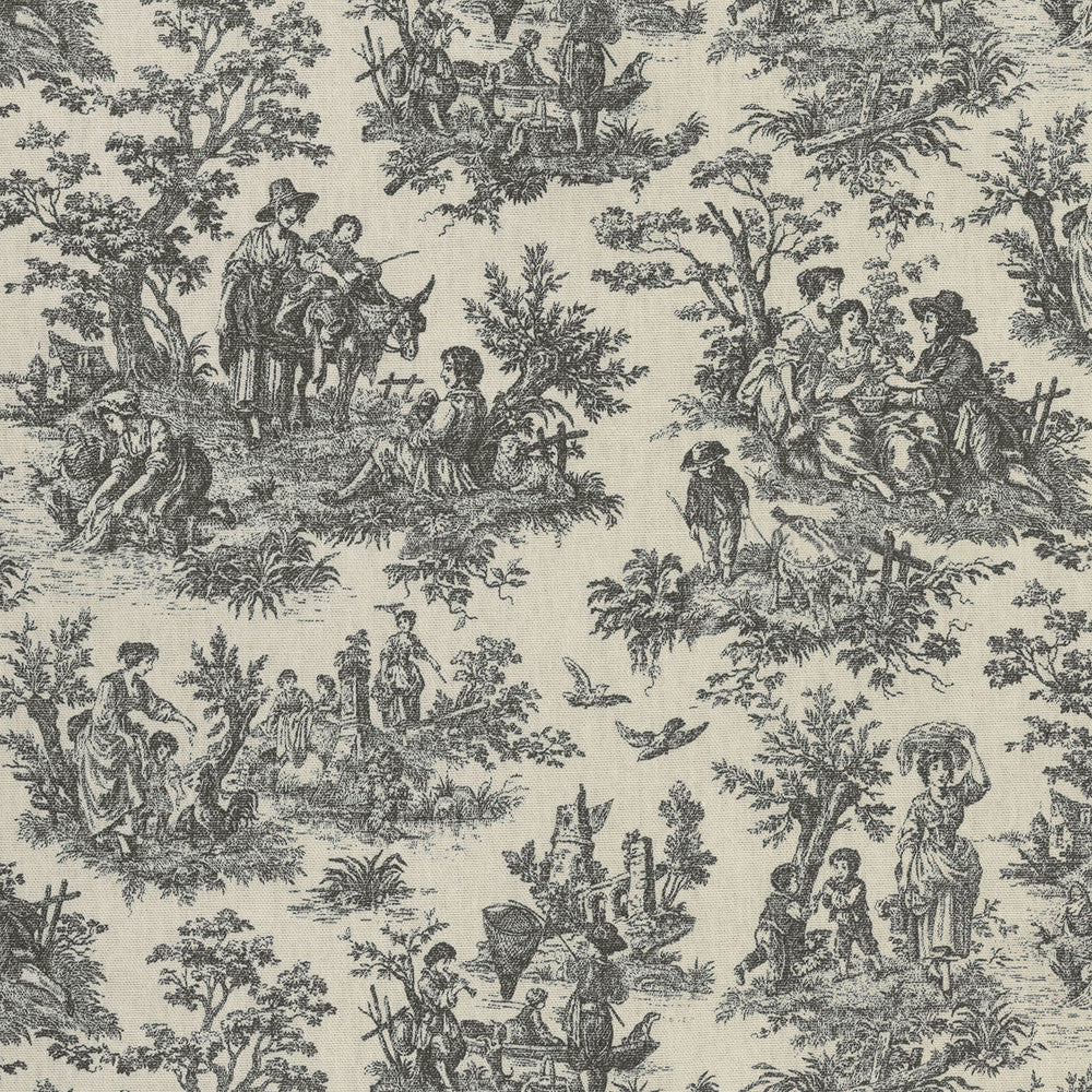 Rustic Life Noir 682041 by Waverly Fabric - 80% Polyester 20% Rayon US 51000 Horizontal: 13.5 and Vertical: 13.5 54 - Fabric Carolina -