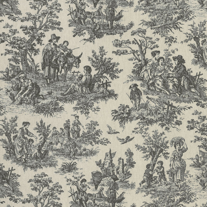Rustic Life Noir 682041 by Waverly Fabric - 100% Cotton U.S.A. 51000 Horizontal: 13.5 and Vertical: 13.5 54 - Fabric Carolina -