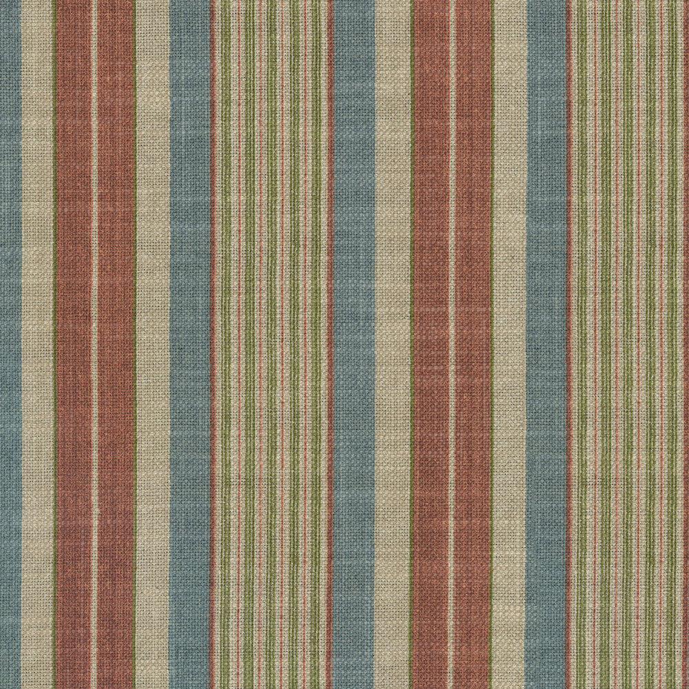 Long Hill Stripe Bayberry 682091 by Waverly Fabric - 75%Cotton 25%Linen PAKISTAN 27000 Horizontal: 13.5 and Vertical: 1.25 55 - Fabric Carolina -