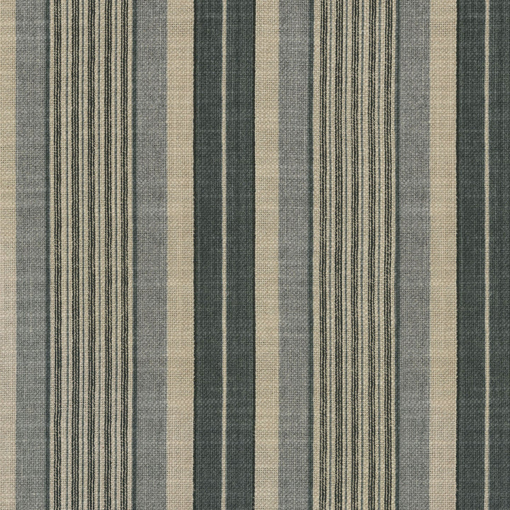 Long Hill Stripe Charcoal 682092 by Waverly Fabric - 75% Cotton 25% Linen PAKISTAN 27000 Horizontal: 13.5 and Vertical: 1.25 55 - Fabric Carolina -