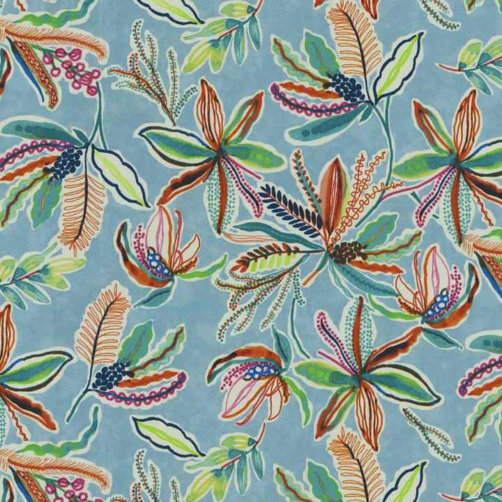 Sns Sunny Daze Sky 682101 by Waverly Fabric - 100% Polyester PAKISTAN 27000 Horizontal: 27 and Vertical: 25.25 55 - Fabric Carolina -