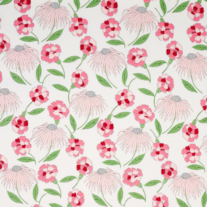 Bouquet Toss Pepper Berry 177853 by Schumacher Fabric Full Bloom 13.5" - Fabric Carolina -
