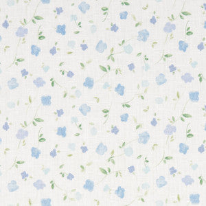 Bloomwind Performance Linen Blue 180431 by Schumacher Fabric