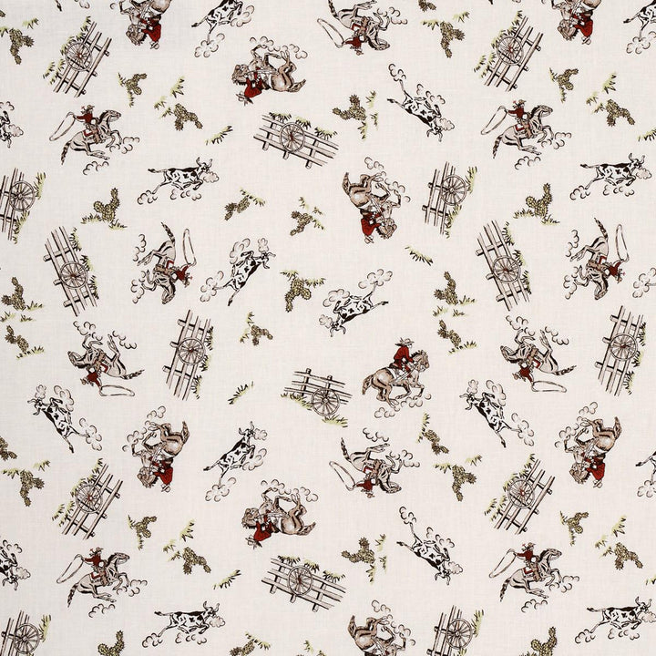 Wild West Performance Linen Cream 180460 by Schumacher Fabric Marie-Chantal - Fabric Carolina -