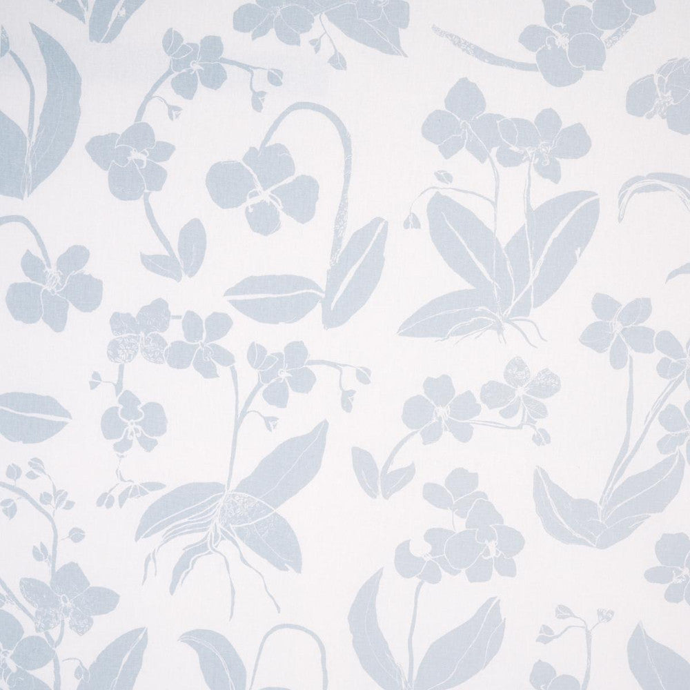 Orchids Have Dreams Sky 180512 by Schumacher Fabric Hera Ford - Fabric Carolina -