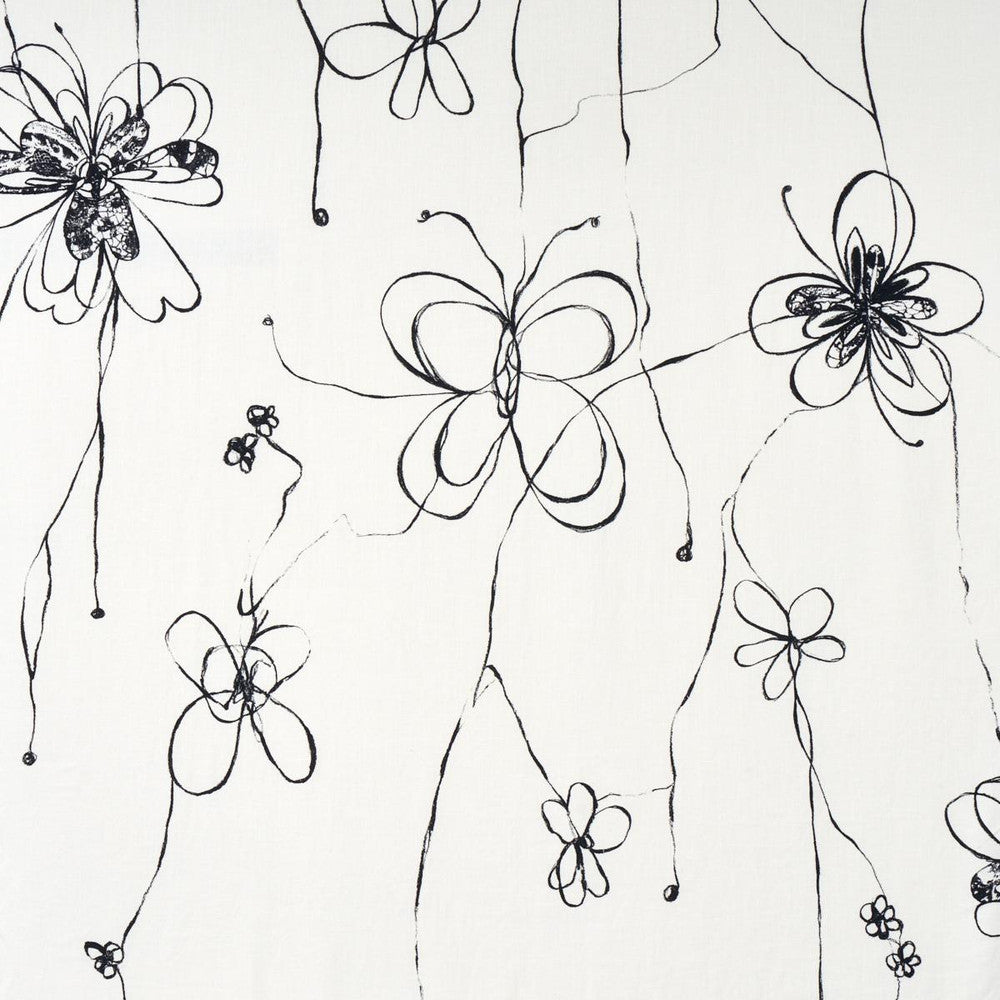Come Back As A Flower Soft Black 180520 by Schumacher Fabric Hera Ford 54.88" - Fabric Carolina -