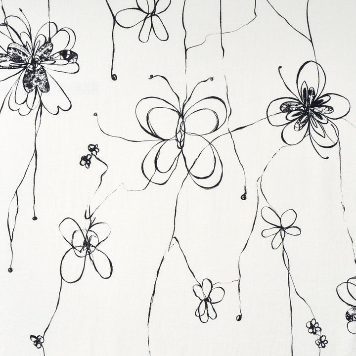 Come Back As A Flower Soft Black 180520 by Schumacher Fabric Hera Ford 54.88" - Fabric Carolina -