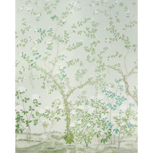 Madame De Pompadour Green 5008543 by Schumacher Wallpaper