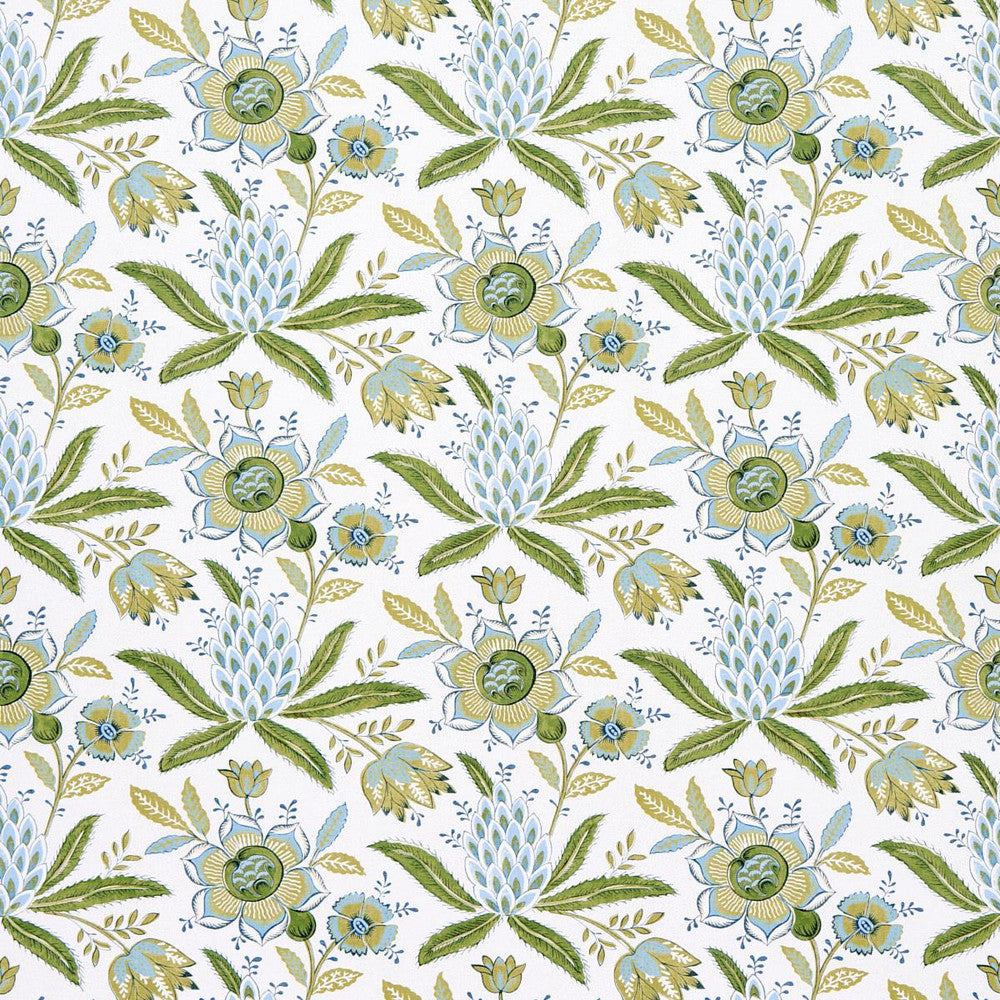 Lafayette Botanical Moss 5013751 by Schumacher Designer Wallpaper Williamsburg 13.5" - Swanky Fabrics -