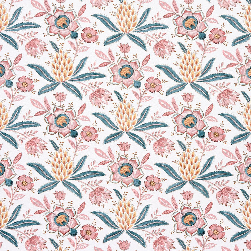 Lafayette Botanical Rosso Antico 5013752 by Schumacher Designer Wallpaper Williamsburg 13.5" - Swanky Fabrics -