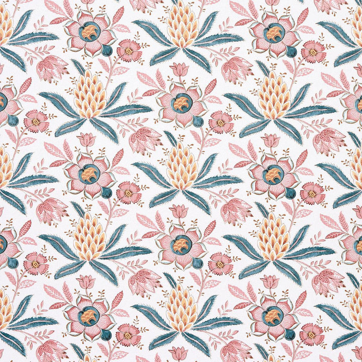 Lafayette Botanical Rosso Antico 5013752 by Schumacher Designer Wallpaper Williamsburg 13.5" - Swanky Fabrics -