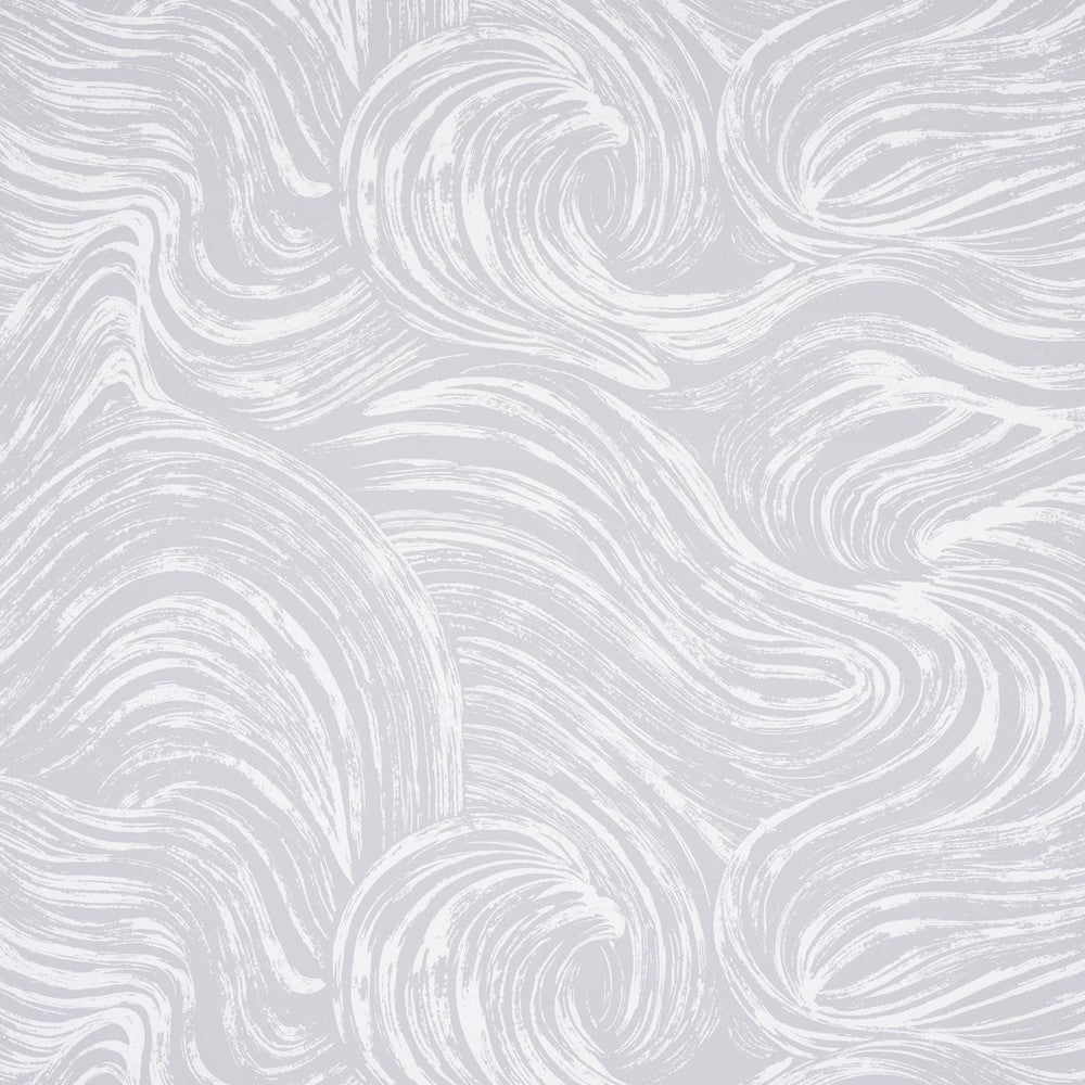 Shio Grey 5013852 by Schumacher Designer Wallpaper Full Bloom 27.0" - Swanky Fabrics -