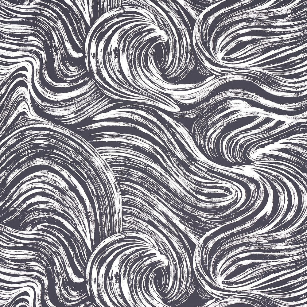 Shio Carbon 5013853 by Schumacher Wallpaper Full Bloom 27.0" - Fabric Carolina -