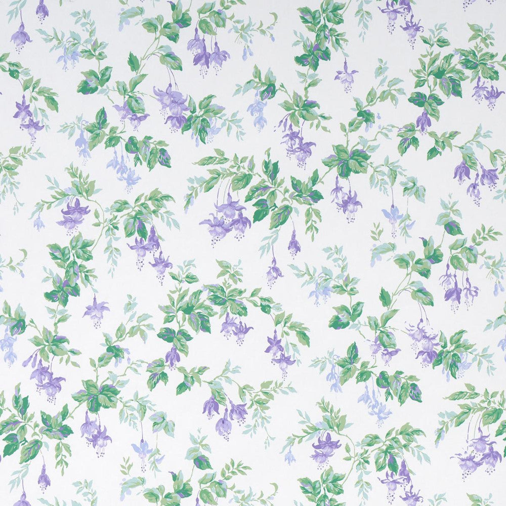 Garden Gate Violet 5013870 by Schumacher Wallpaper Full Bloom 13.5" - Fabric Carolina -