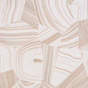 Agate Slice Light Neutral 5013892 by Schumacher Wallpaper