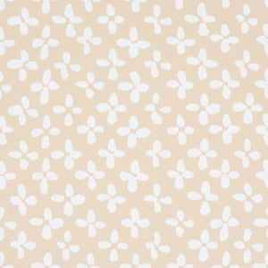 Emerson Ivory On Beige 5013941 by Schumacher Wallpaper