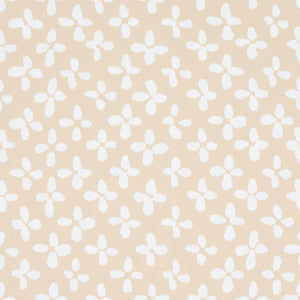 Emerson Ivory On Beige 5013941 by Schumacher Wallpaper