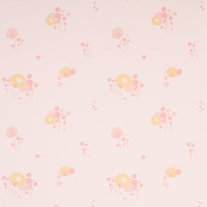 Pom Pom Forest Blush 5014060 by Schumacher Designer Wallpaper Marie-Chantal 13.5" - Swanky Fabrics -
