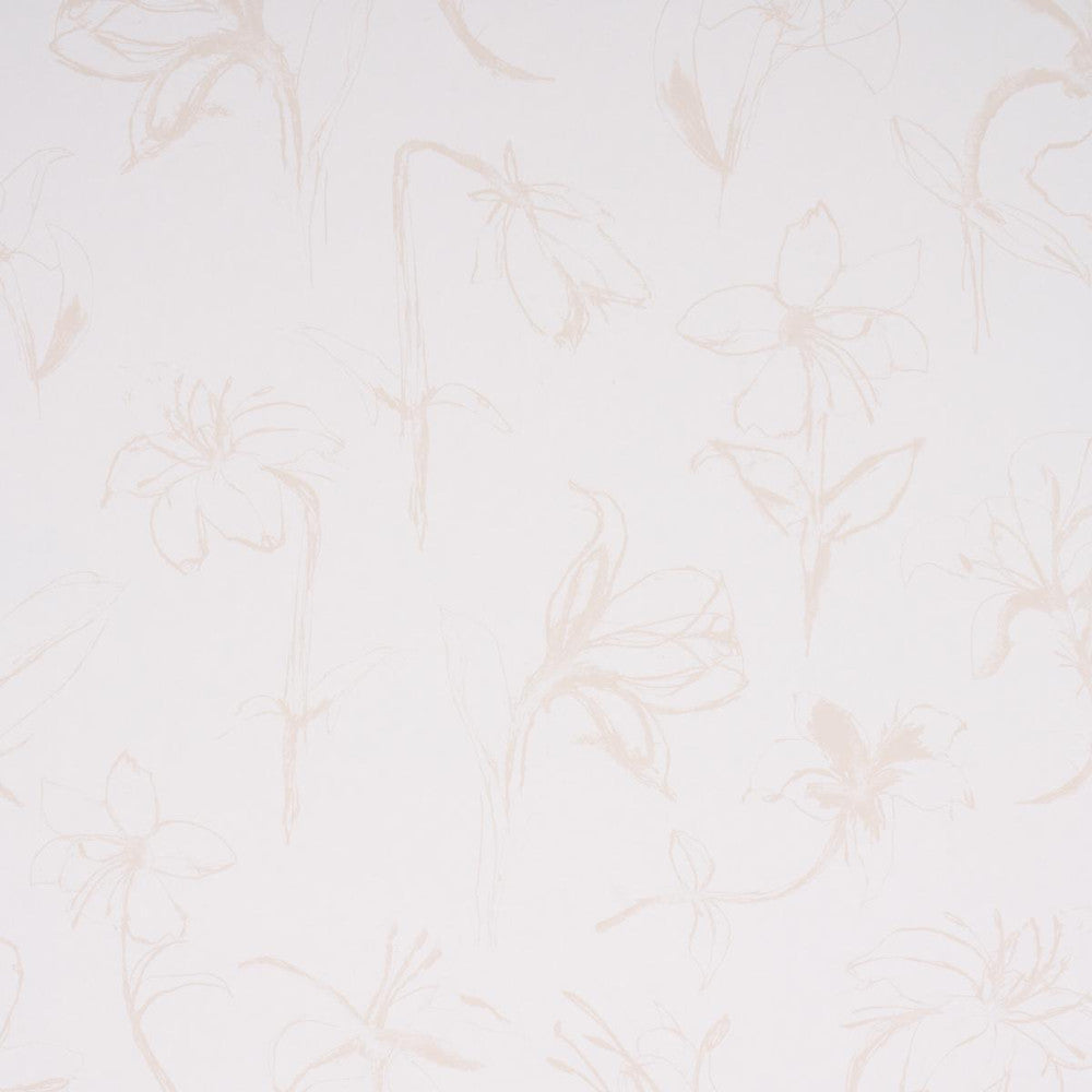 Close Your Eyes And Remember Light Neutral 5014081 by Schumacher Wallpaper Hera Ford 27.0" - Fabric Carolina -