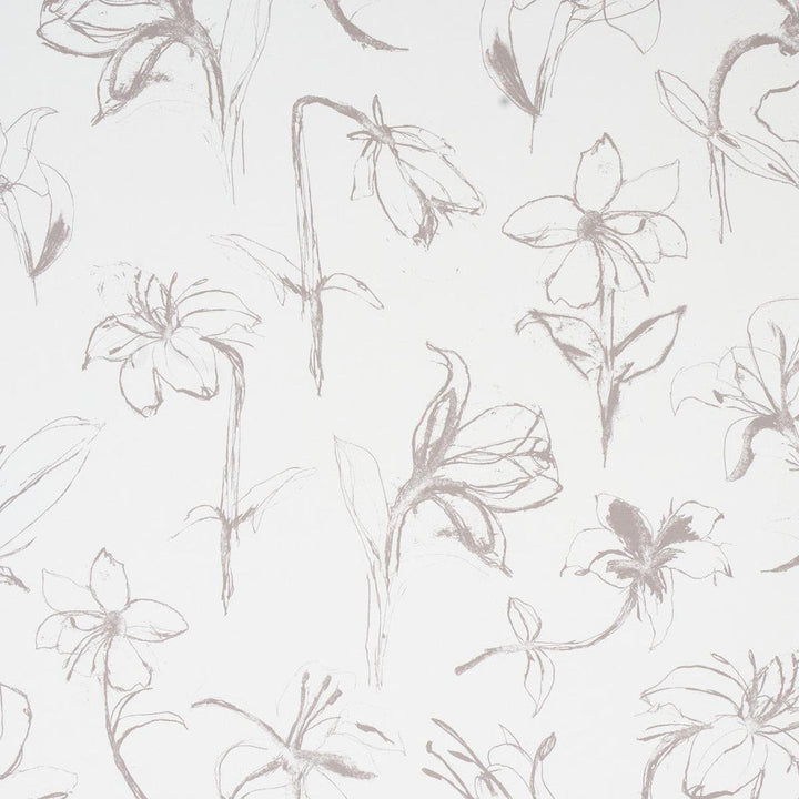 Close Your Eyes And Remember Slate 5014082 by Schumacher Designer Wallpaper Hera Ford 27.0" - Swanky Fabrics -