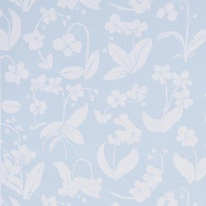 Orchids Have Dreams Sky 5014101 by Schumacher Wallpaper
