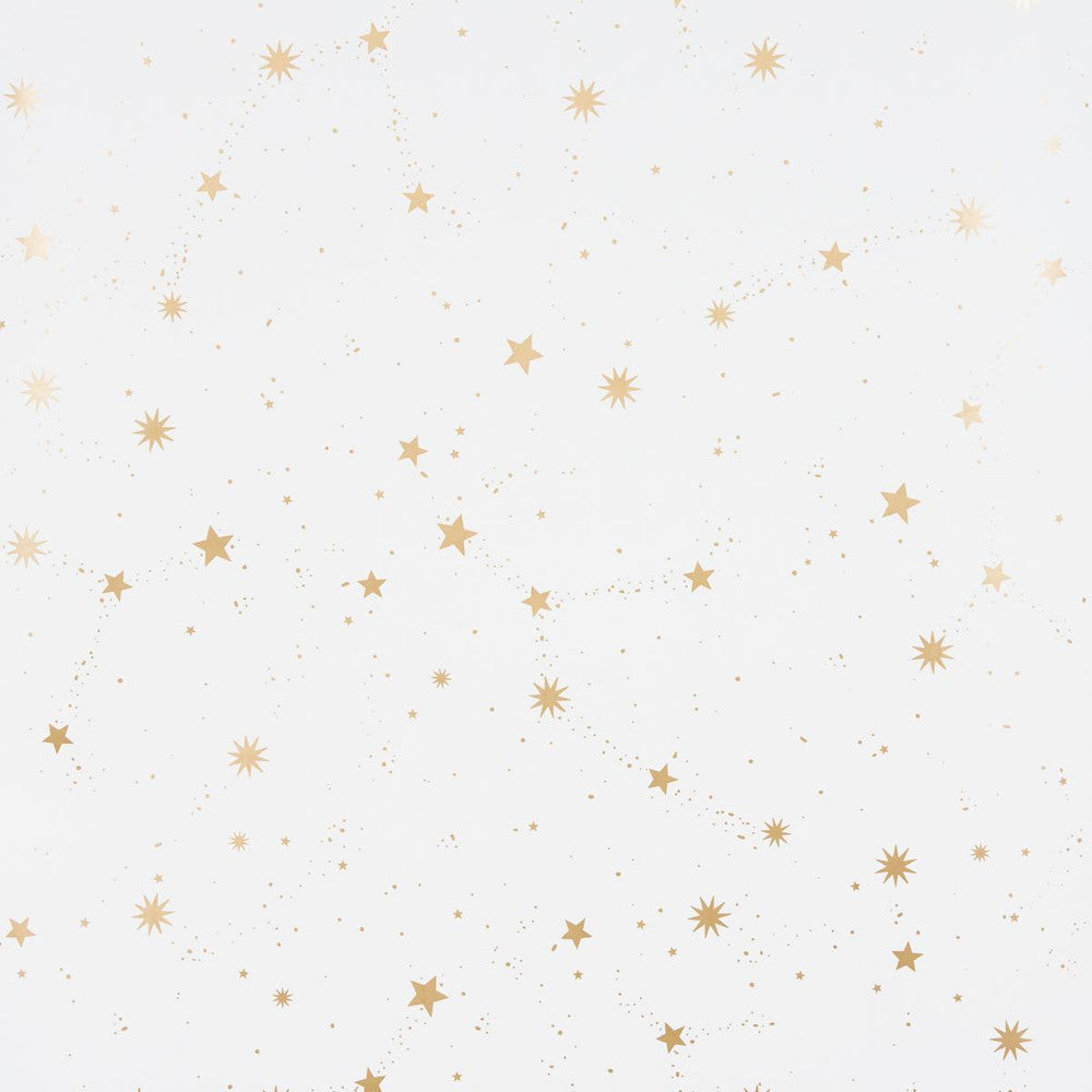 Scattered Stars Ivory 5014140 by Schumacher Wallpaper Marie-Chantal 13.5" - Fabric Carolina -